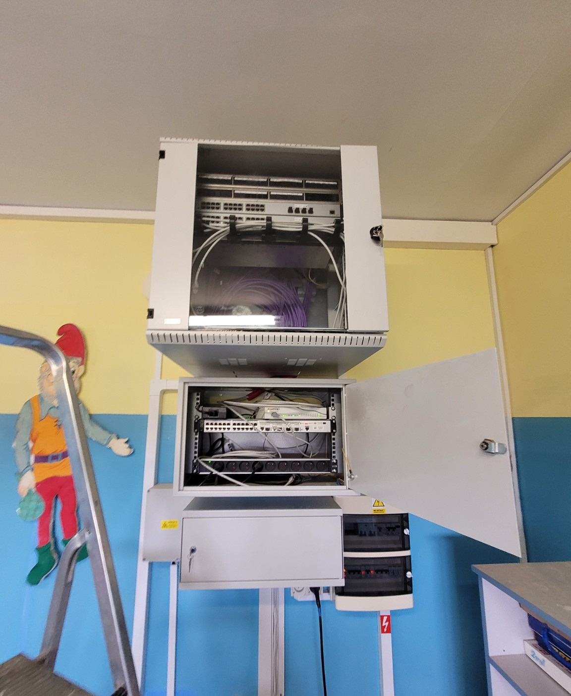 Sieć LAN kat. 6A w szkole w Grabowie – realizacja NASK OSE Budimpex IT